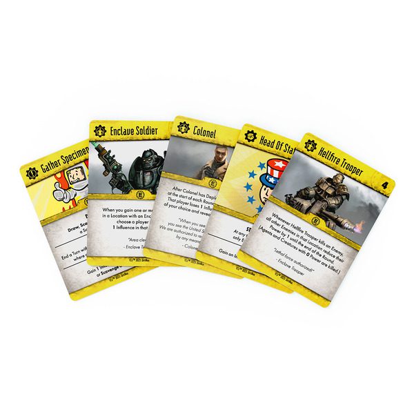 Modiphius Expands Fallout Offerings With New Card Game, Painter's Busts, And Fallout Factions Crew Folio 3 Fallout: Power Play Raiders Enclave
