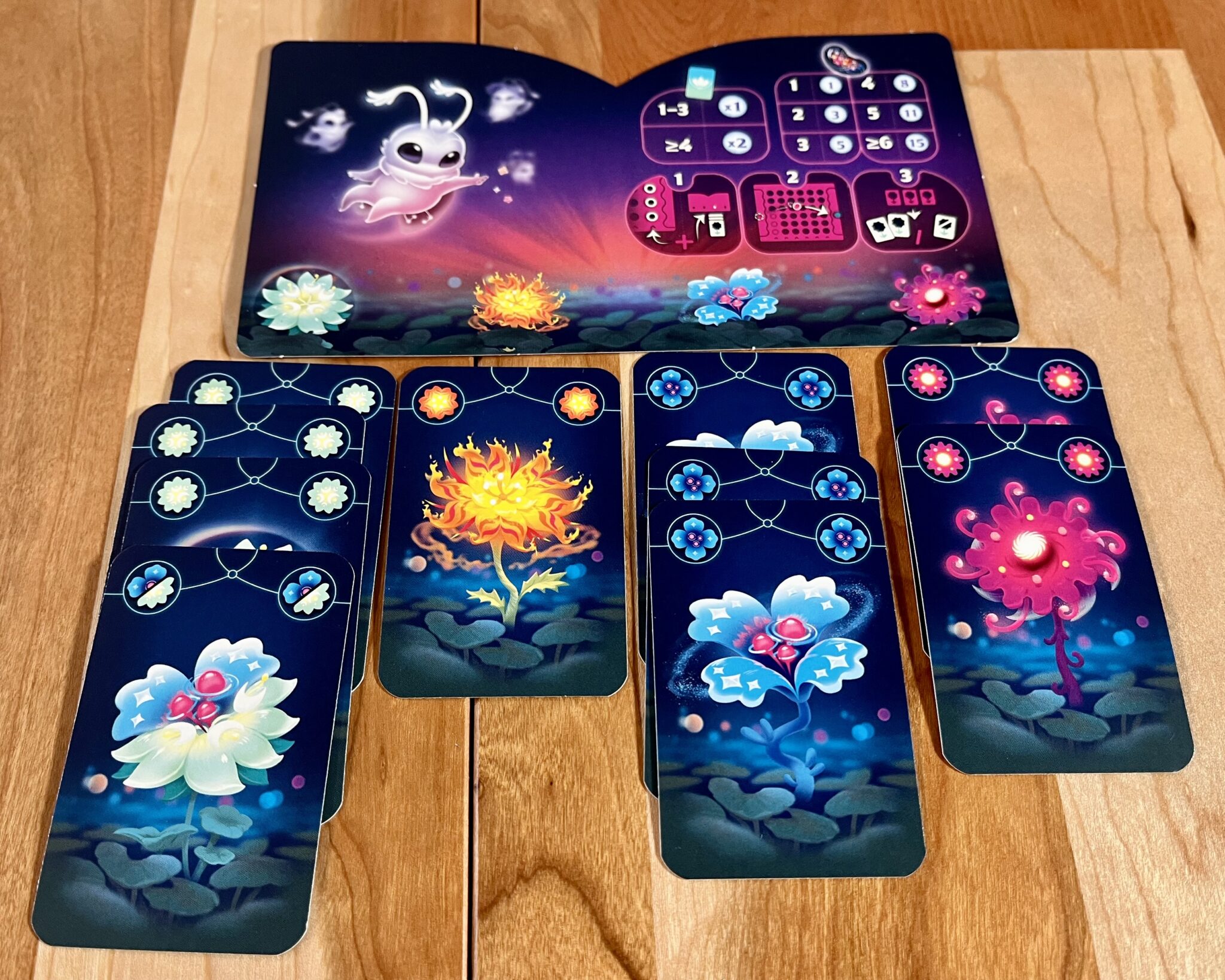 Gloomies player board and cards