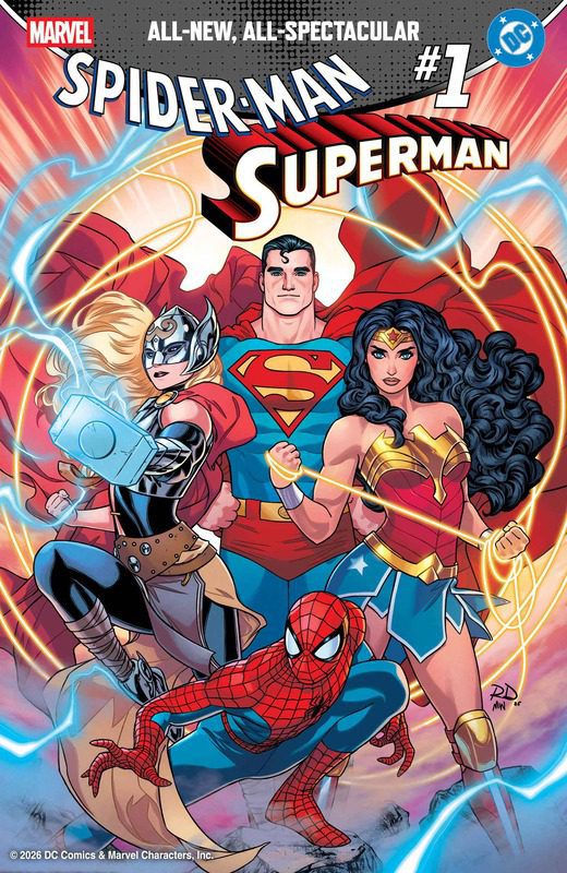 MARVEL/DC: SPIDER-MAN/SUPERMAN Variant Cover by RUSSELL DAUTERMAN