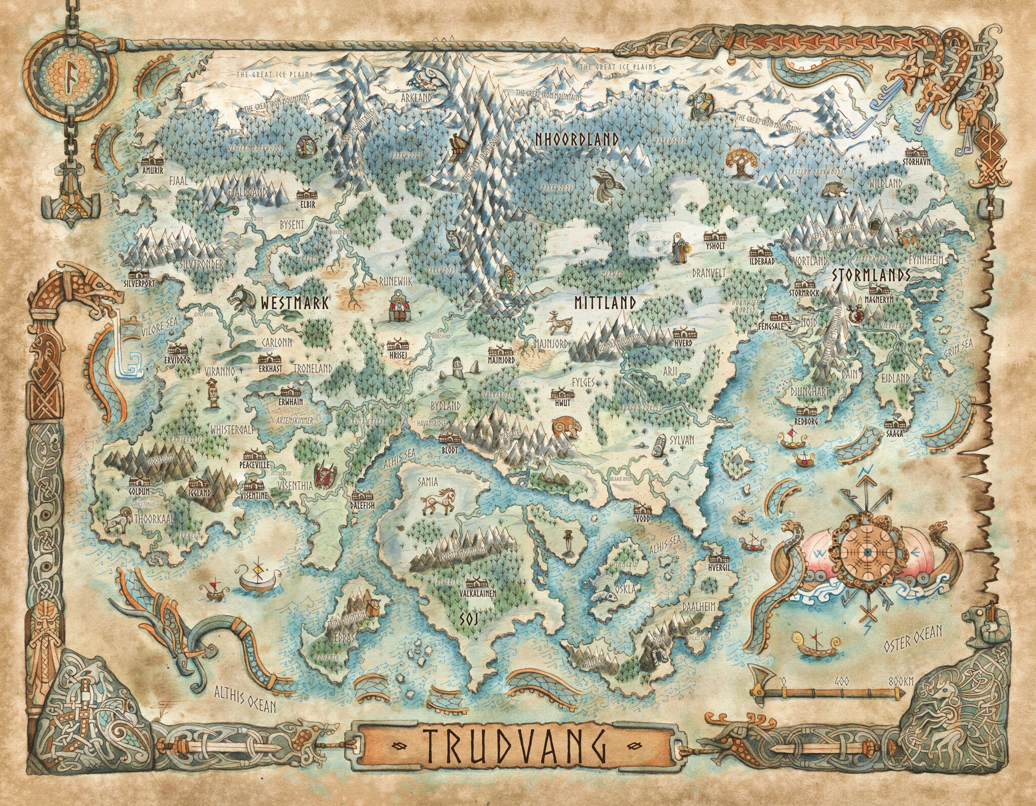 Trudvang map