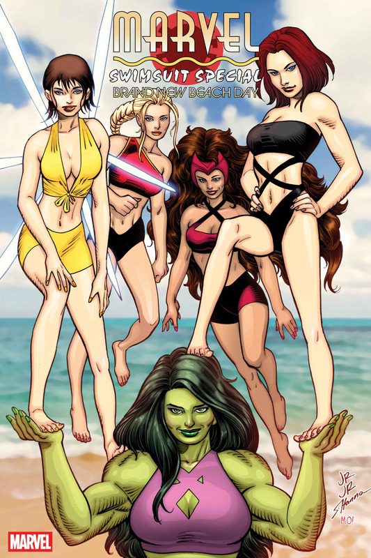 MARVEL SWIMSUIT SPECIAL: BRAND NEW BEACH DAY #1 Variant Cover by JOHN ROMITA JR.